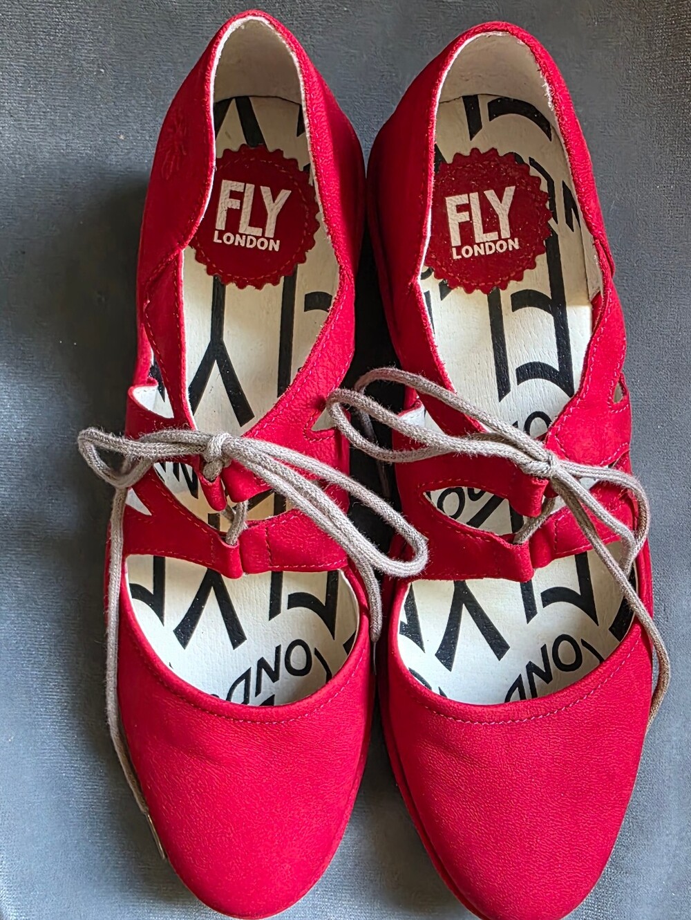 Red Fly London Poma Wedges